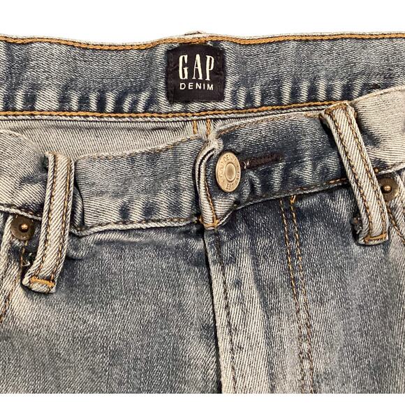 GAP Denim Straight Leg Soft Denim Jeans Medium Indigo Wash Men's Size 30x30 - Picture 3 of 7